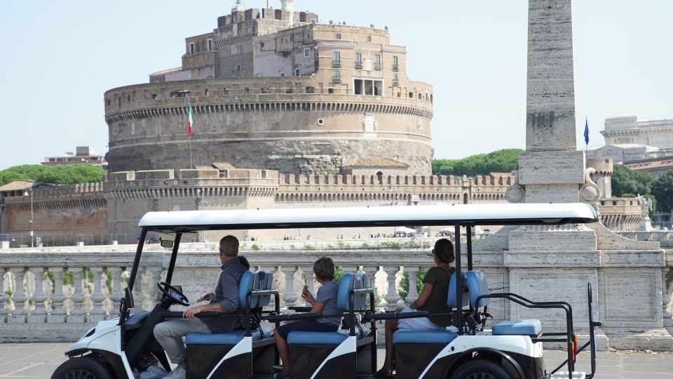 Roman Evening Golf Cart Tour + Pizza & Gelato | Max 6 People - Cancellation Policy