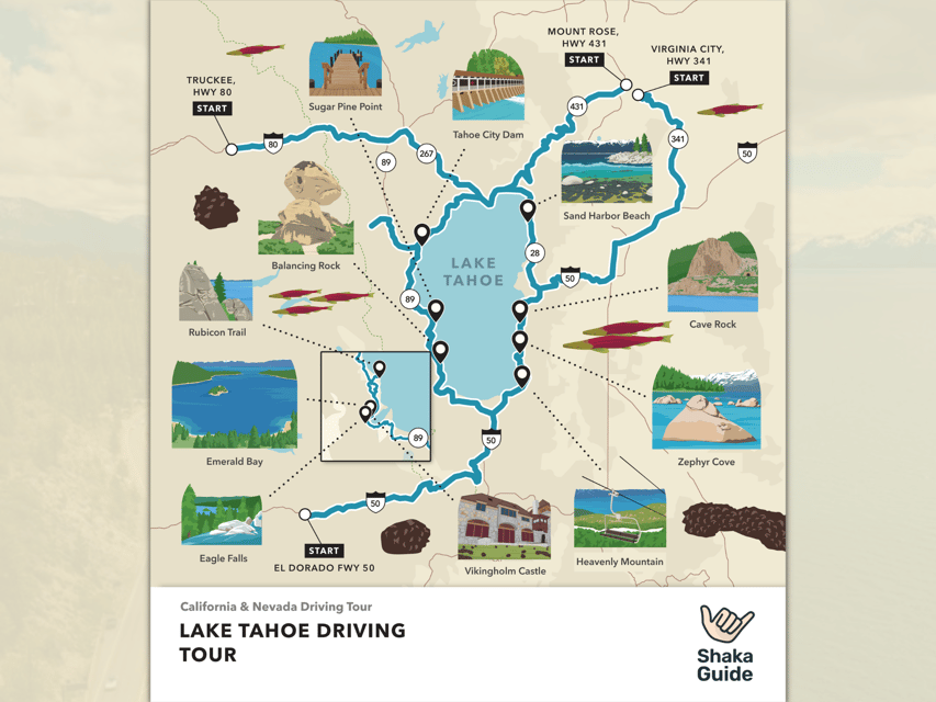 Lake Tahoe: Self-Guided GPS Audio Tour - Key Points