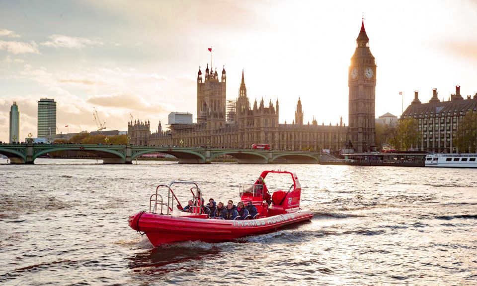 London: Thames Sunset Speedboat Experience With Drink - Key Points