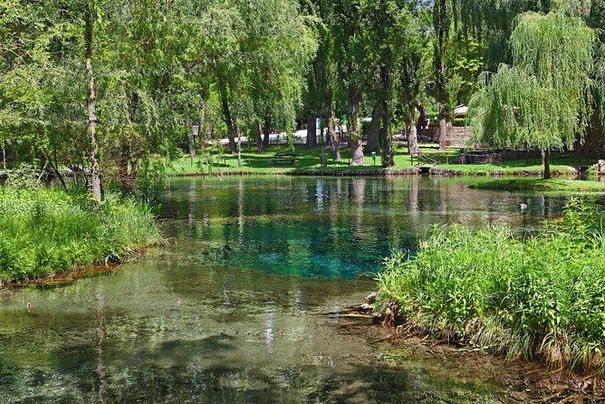 Water Landscapes: Sources of Clitunno, Spoleto and the Marmore Waterfall - Fonti Del Clitunno Natural Springs