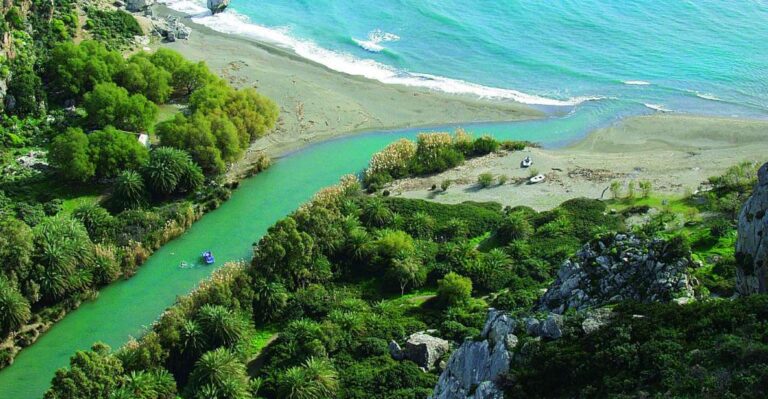 From Rethymno: Preveli Palm Beach and Damnoni Tour