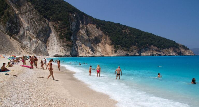 Shorex: Melissani Lake and Myrtos Beach With Swim Stop