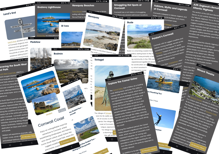 Classic Cornwall Coast: Interactive Guidebook - Common questions