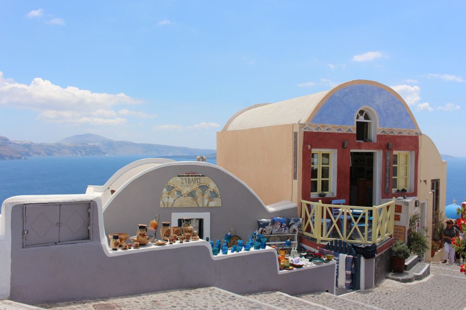 Santorini: Mesa Gonia, Pyrgos and Oia Tour - Exclusions