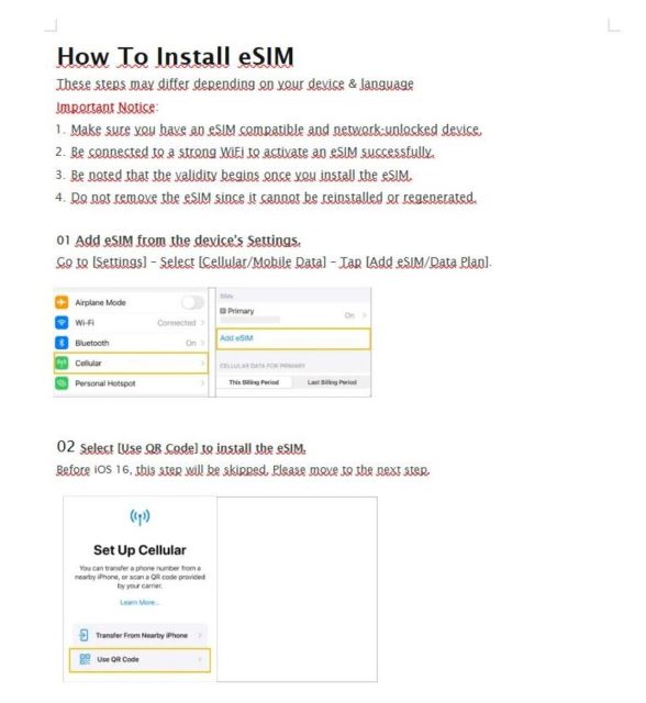 Esim UK Unlimited Data - Service Inclusions and Coverage