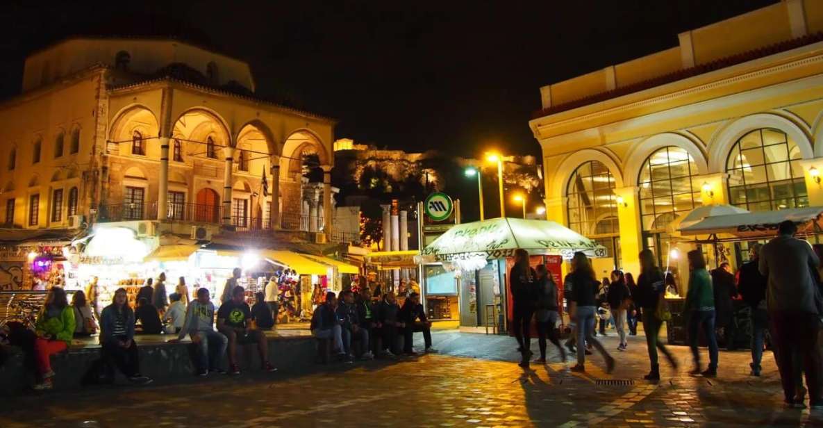 Athens: Night Walking City Tour in English or Spanish - Key Points